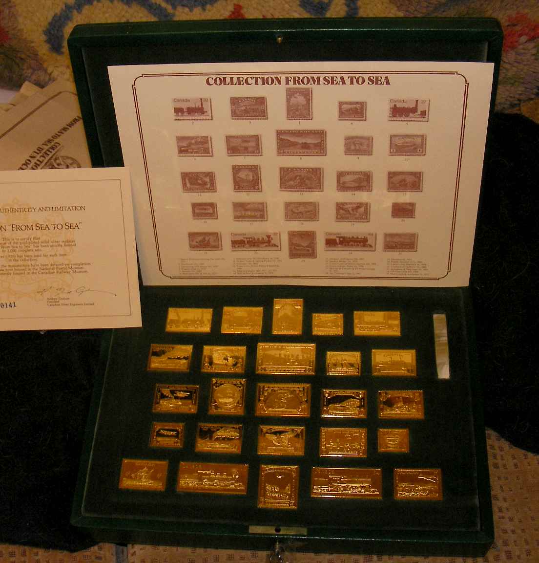 FROM SEA TO SEA COLLECTION STAMPS OF SILVER INGOTS