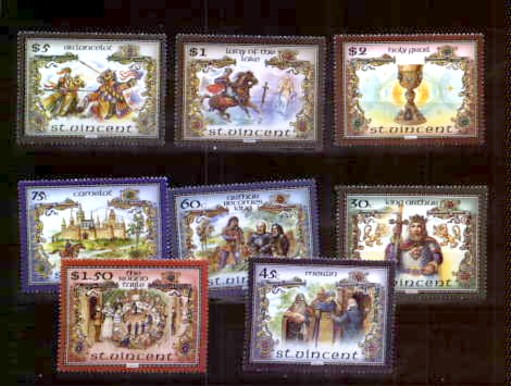 R28R ST.VINCENT KING ARTHUR FULL SHEETS fairy tales